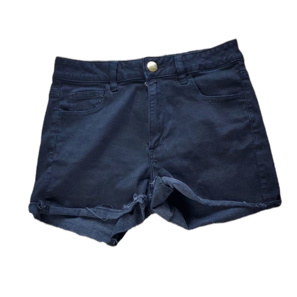 American Eagle Black High Waisted Shortie Shorts